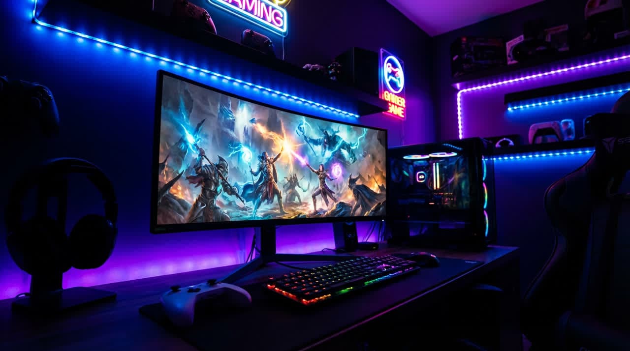 AI Image: a dramatic gaming