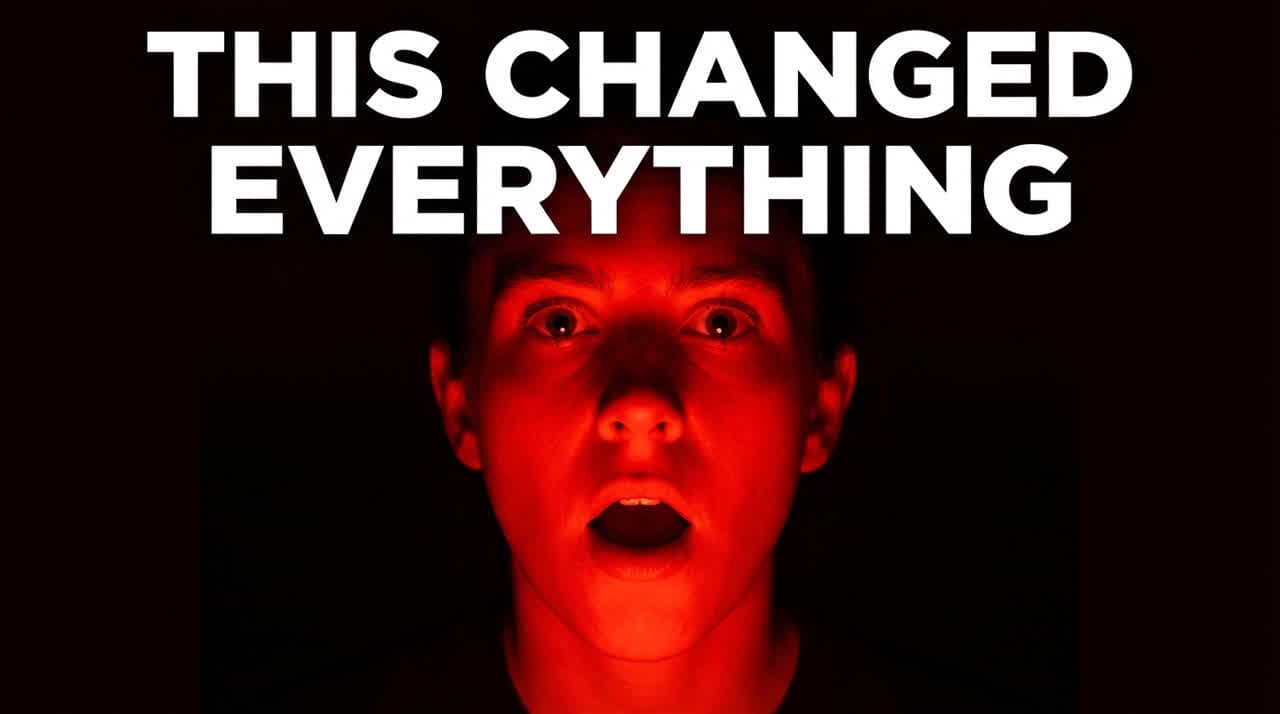 Youtube Thumbnail: “shocked face glowing