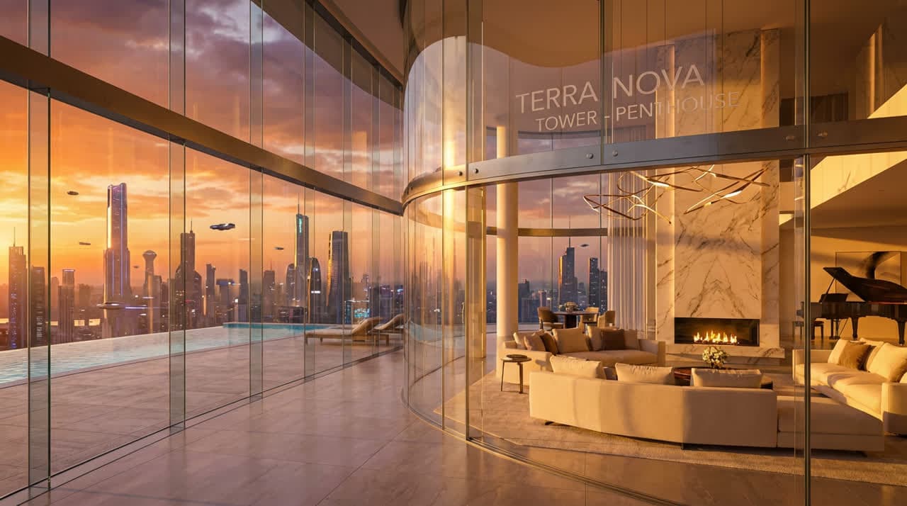 AI Image: A luxury penthouse