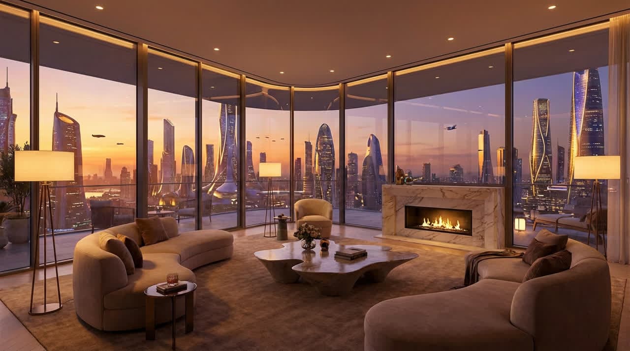 AI Image: A luxury penthouse