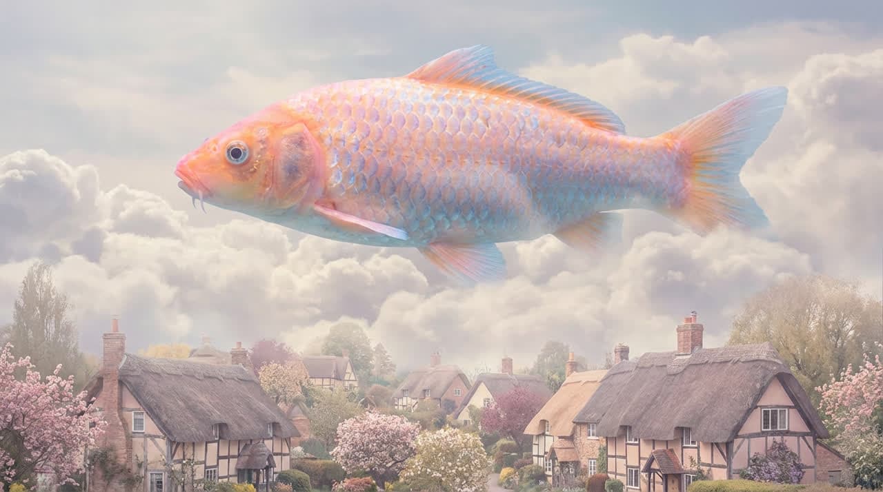 AI Image: A giant koi