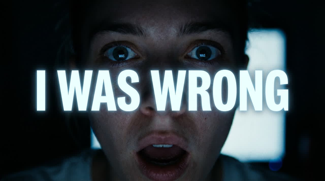 AI Image: Close-up surprised face