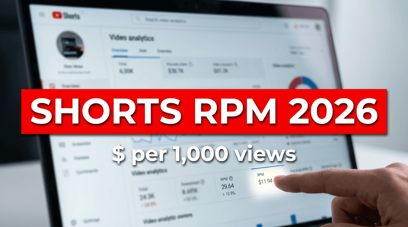 YouTube Shorts RPM in 2026: Typical Ranges by Niche + What Actually Changes Your Pay