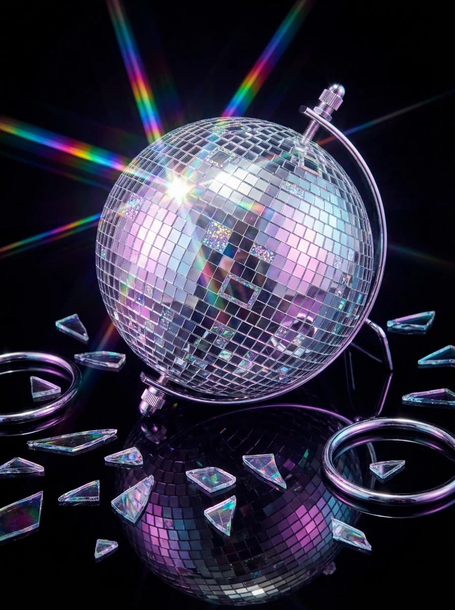 Mirrorball Magnet