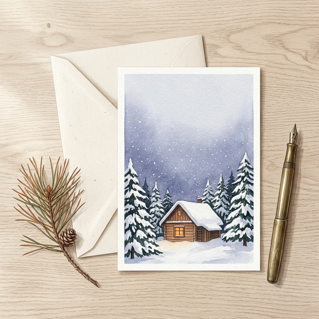 ai-christmas-card-prompts-holiday-cards-2026-watercolor-cabin-card.jpg