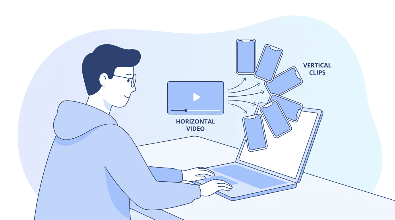 How to Use AI Clipping to Turn Long Videos into 10 Viral Shorts Automatically