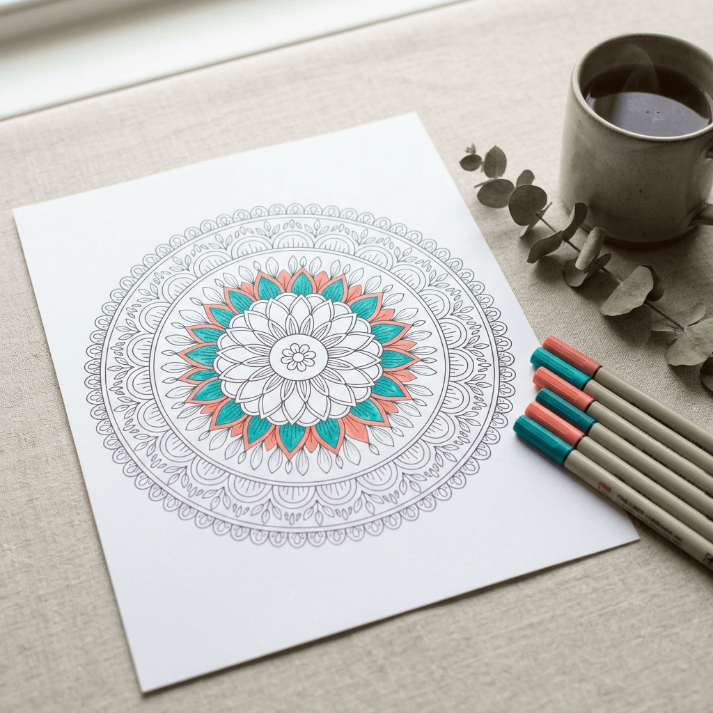 ai-coloring-page-prompts-kids-adults-kdp-2026-mandala-fineliner-pens.png