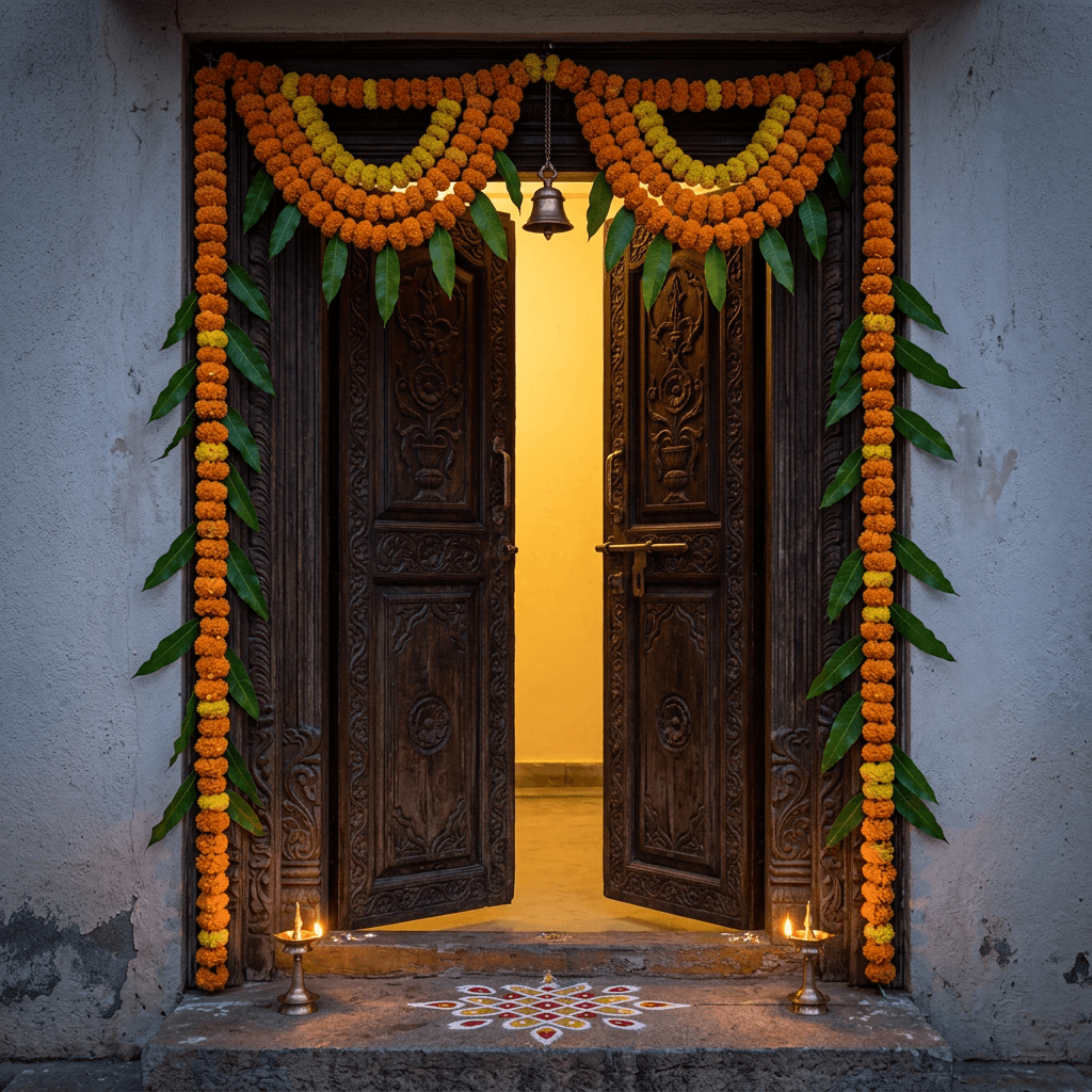 ai-diwali-prompts-greeting-cards-photos-2026-marigold-toran-doorway.png