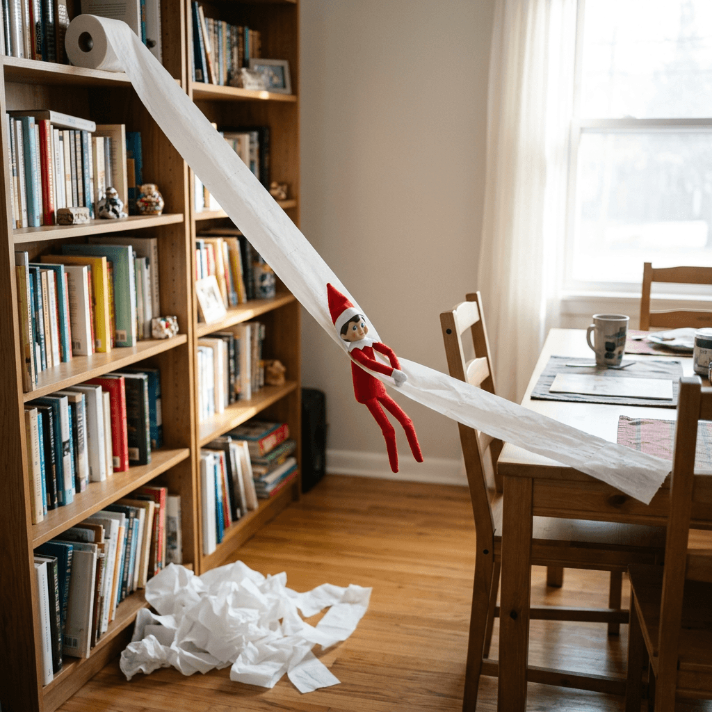 ai-elf-on-the-shelf-ideas-prompts-2026-toilet-paper-zipline.png
