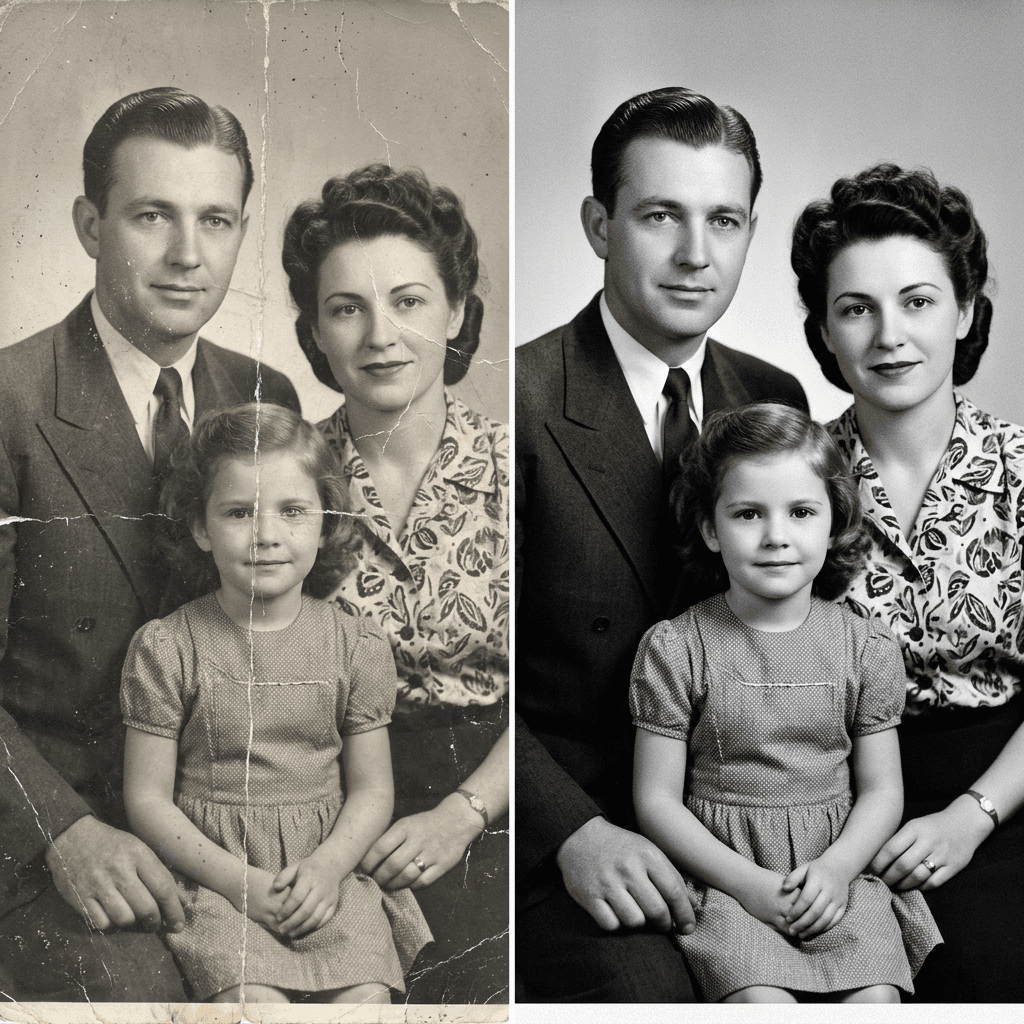 ai-old-photo-restoration-colorize-prompts-2026-creased-1940s-portrait-before-after.png