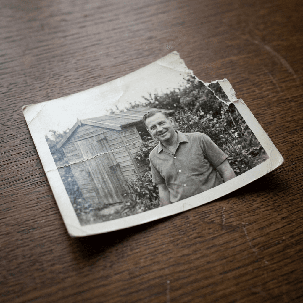 ai-old-photo-restoration-colorize-prompts-2026-torn-corner-print-on-oak-table.png