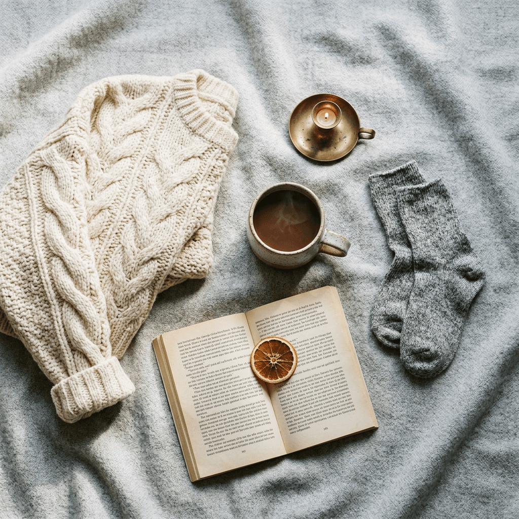 ai-winter-aesthetic-photo-prompts-2026-flatlay-knit-cocoa.png