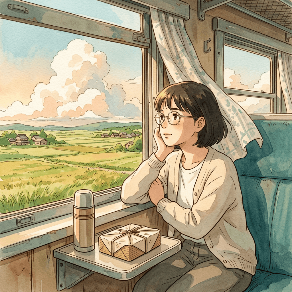 ghibli-style-ai-prompts-photo-to-anime-2026-window-seat-train-portrait-woman-round-glasses.png