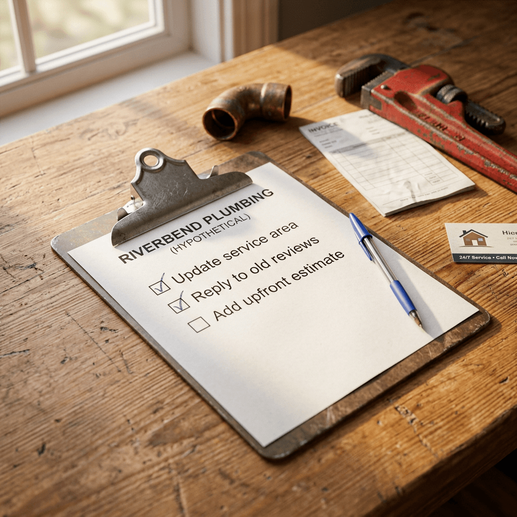 google-ads-ai-review-summaries-search-ads-explained-2026-riverbend-plumbing-desk.png