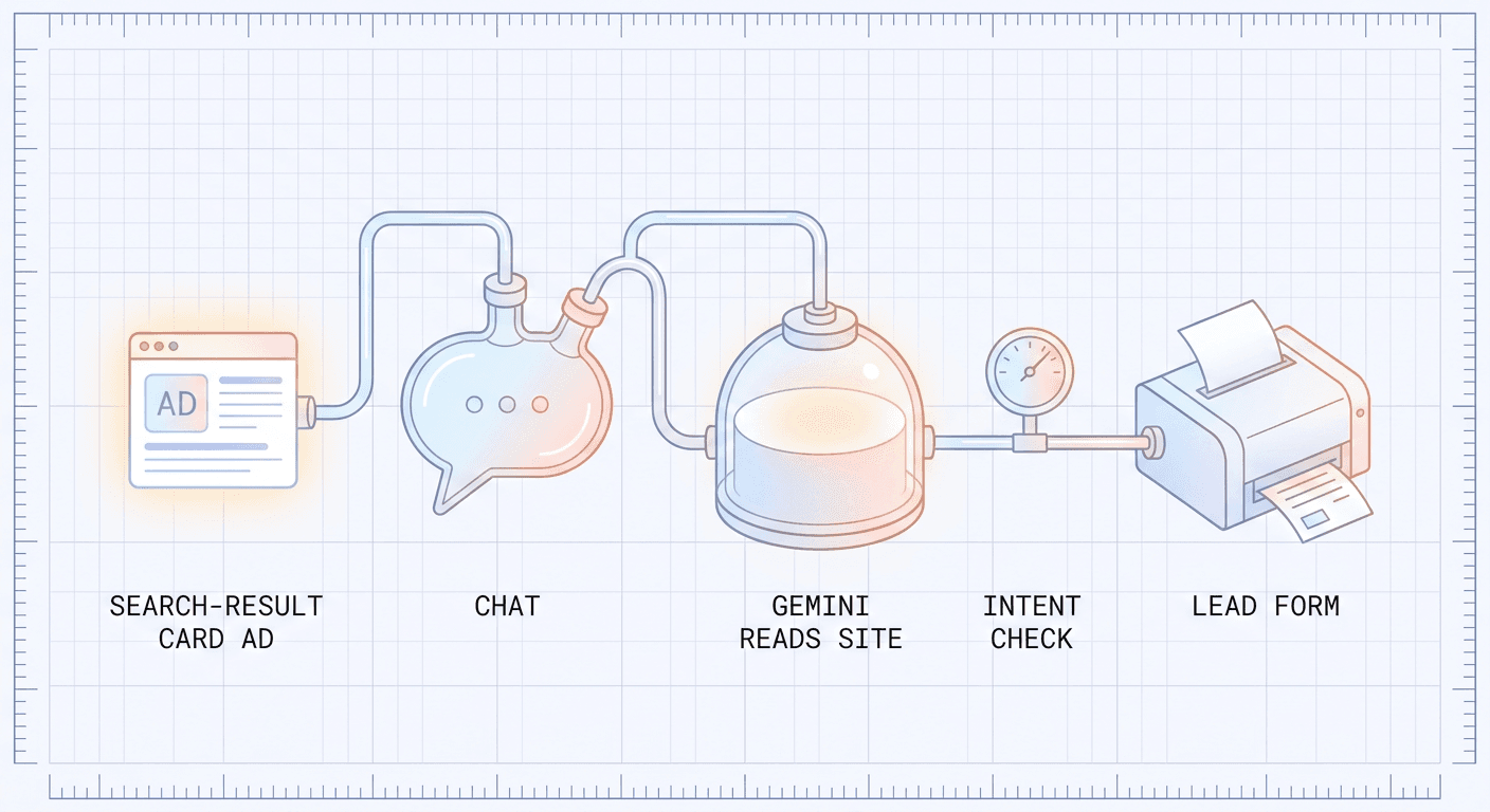 Google Ads Business Agent for Leads Explained: The Conversational AI Chat Format (2026)