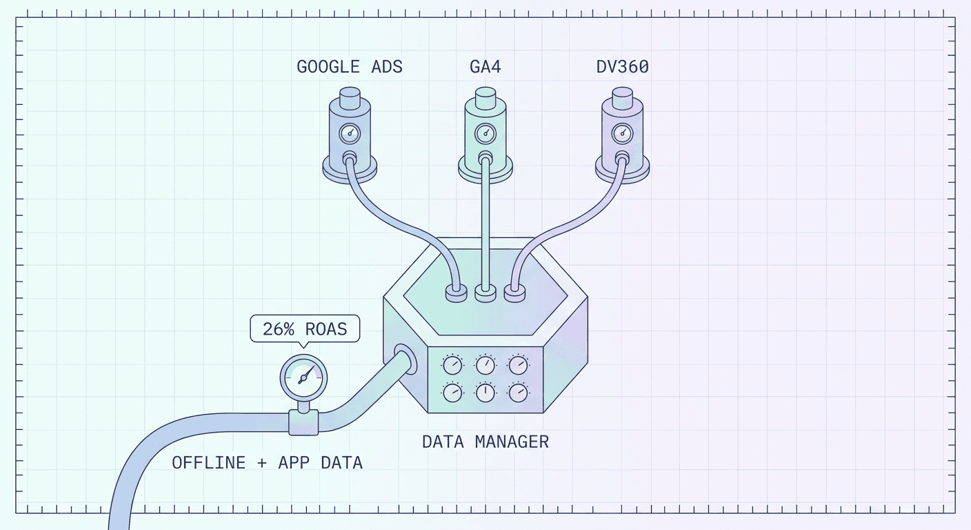 google-ads-data-strength-uplift-metric-2026-data-manager-hub-diagram.png