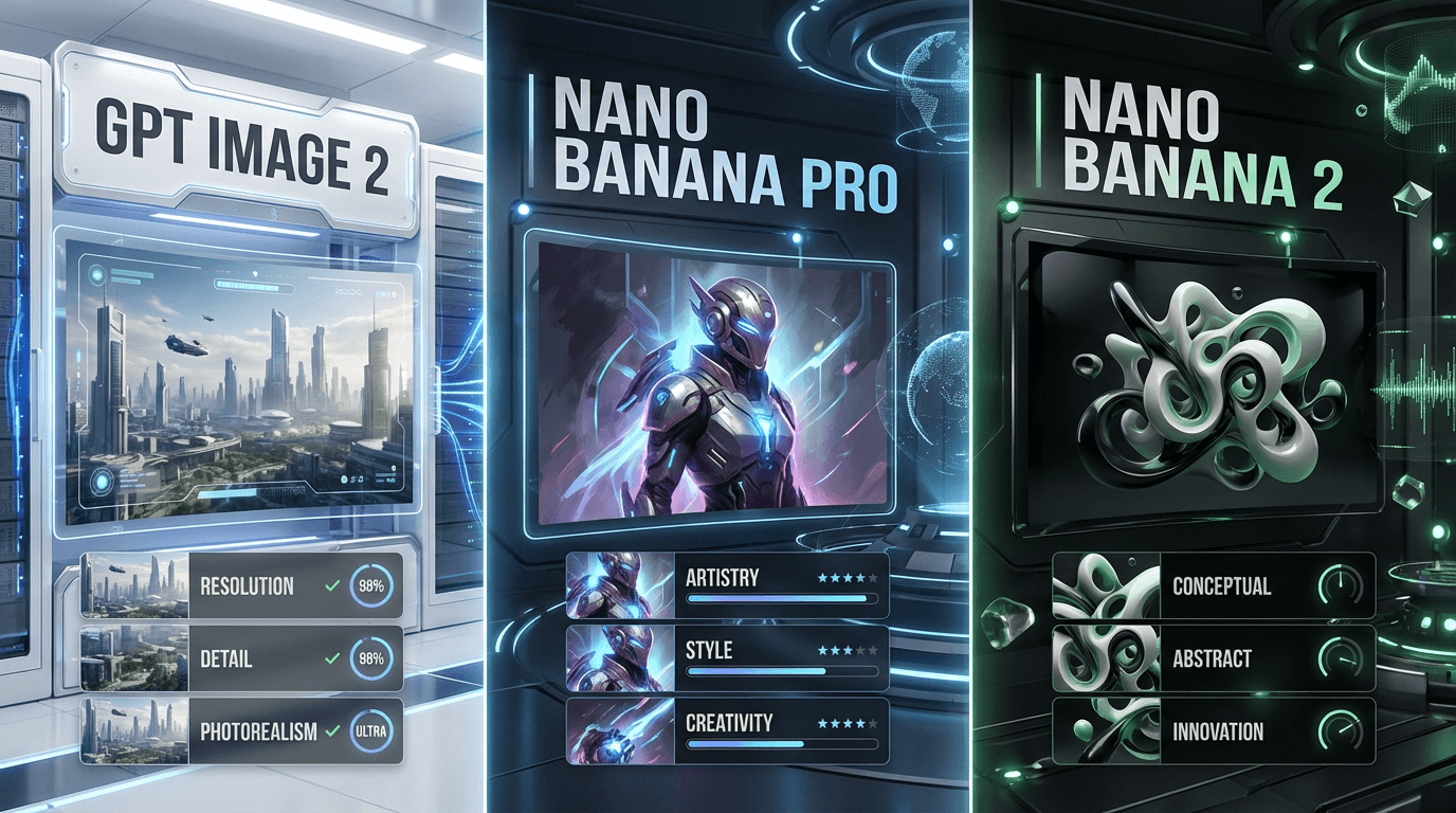 GPT Image 2 vs Nano Banana Pro vs Nano Banana 2: Full Side-by-Side Comparison