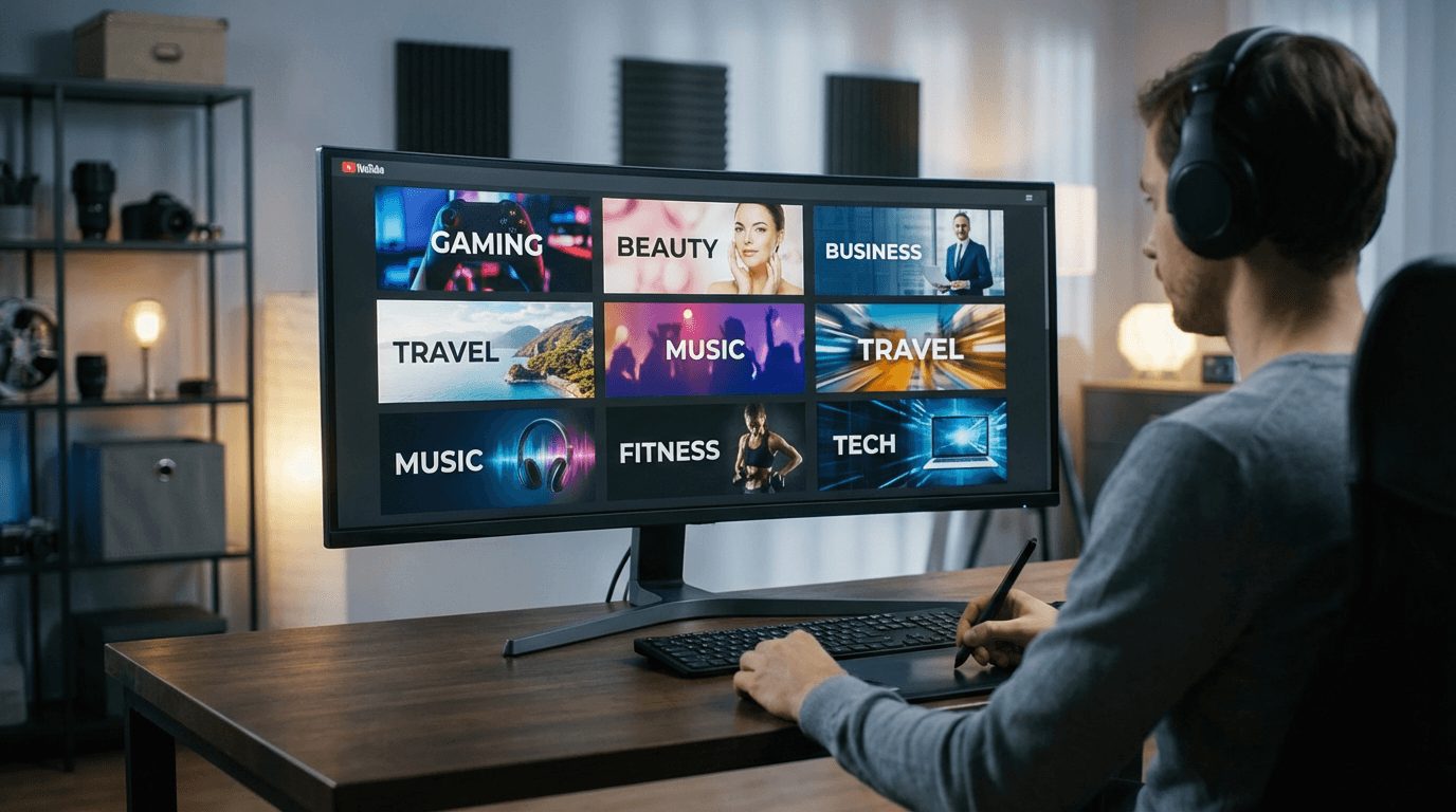 10 YouTube Banner Ideas for Every Niche (With AI Prompts)